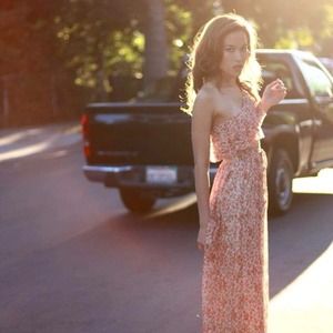 SOLD IN BUDLE Peach Maxi Dress