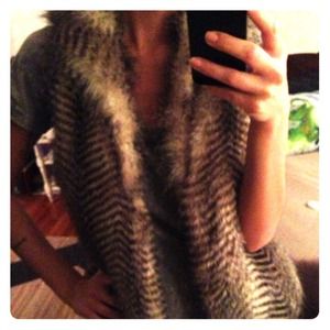 Faux fur vest