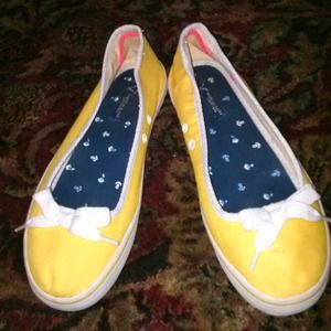 Bright yellow flats