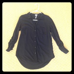Splendid Black Button Down Shirt
