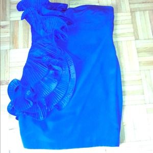 **** Notte by Marchesa royal blue cocktail dress