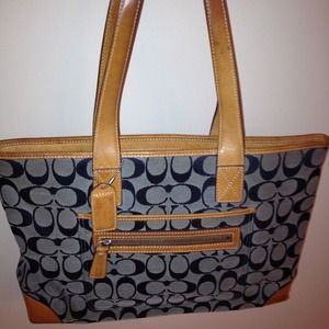 Denim Coach Purse