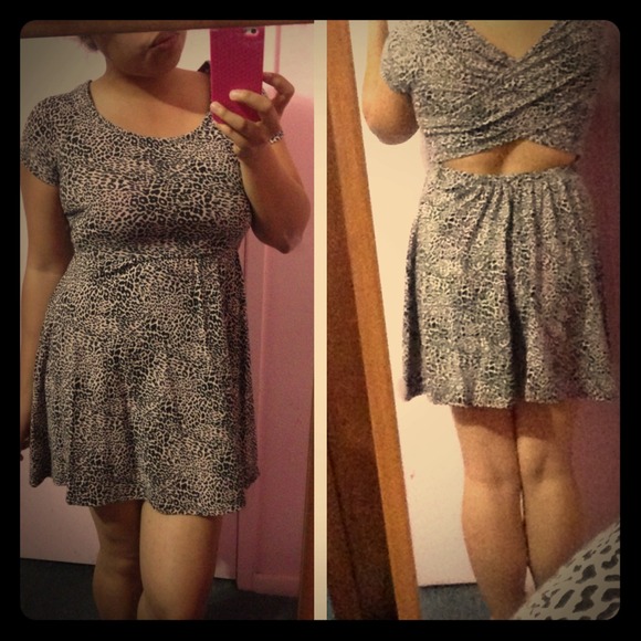 Pink cheetah dress