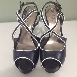 Dark blue Guess shoes