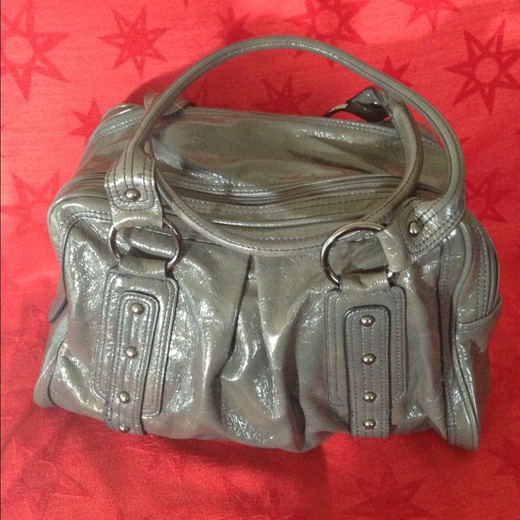 **Reserved** Gently Used Grey Patent Leather Purse