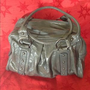 **Reserved** Gently Used Grey Patent Leather Purse