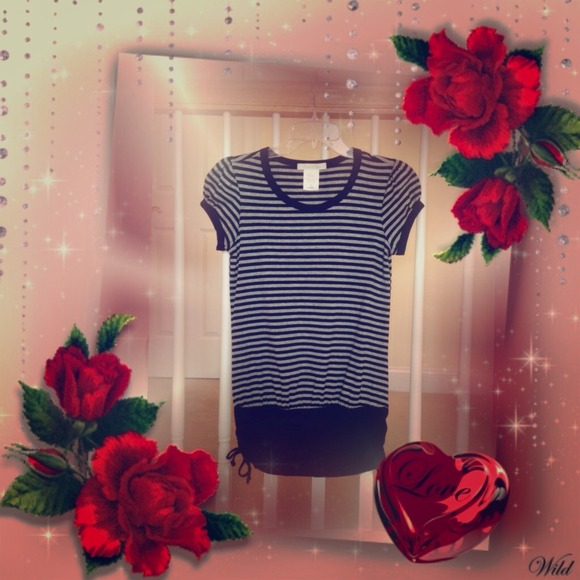 Charlotte Russe black & gray top