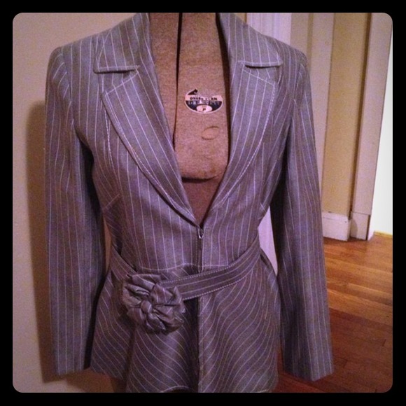 Valentino gray blazer size 6