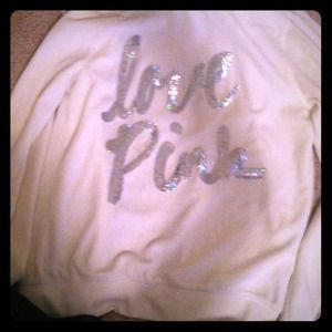 Victoria's Secret pink zip velour hoodie