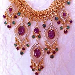 24K Necklace Swarovski Crystal