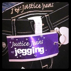 Kids/Girls Justice jeggings size 8S never worn