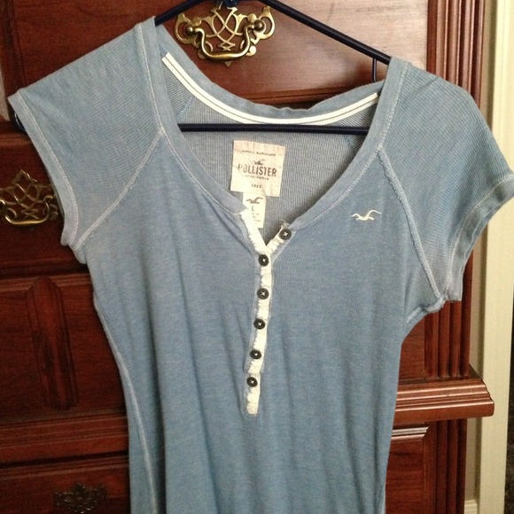 Hollister Half Button Up
