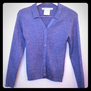Max Studio sweater cardigan with collar. Size S