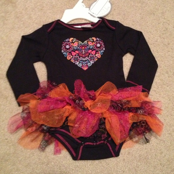 SOLD...Koala Baby BOHO bodysuit with attached Tutu