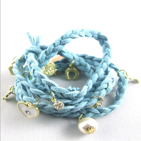 Suede Wrap Charm Bracelets - Picture 4 of 4