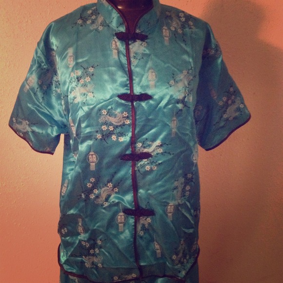 Asian 2 piece pajama set