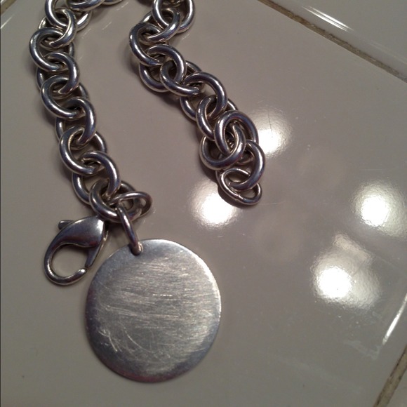 ♥SOLD♥Authentic Tiffany Round Tag Bracelet - Picture 4 of 4
