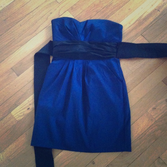 Blue/black short party dress worn ONCE