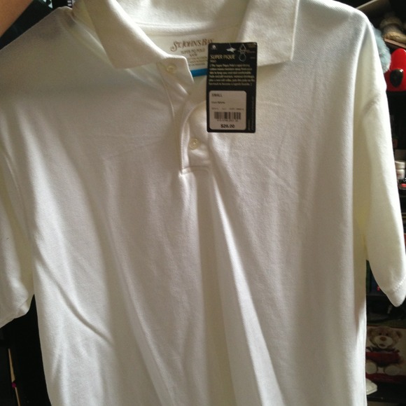 Men's White Polo