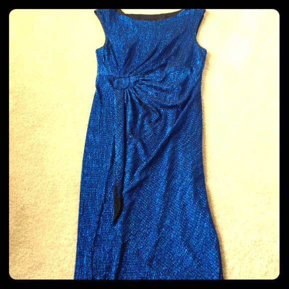 Blue shimmer dress