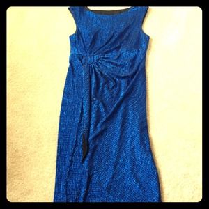 Blue shimmer dress