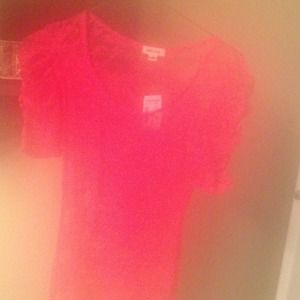 lace short sleeved top