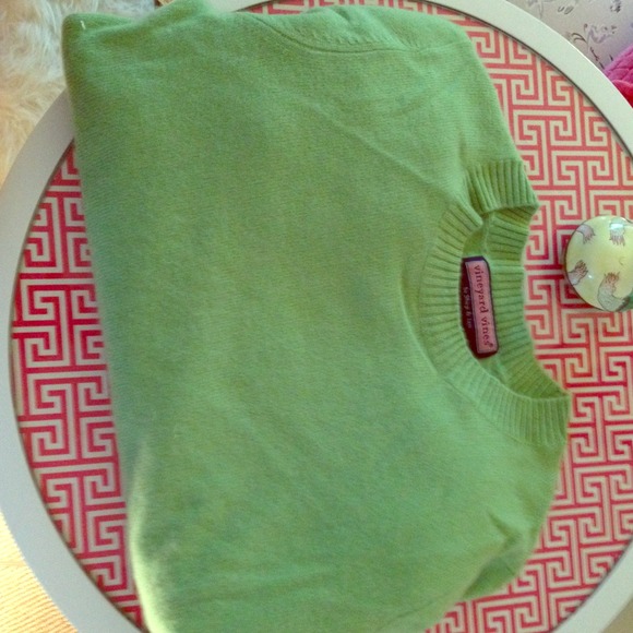 Lime green cashmere sweater
