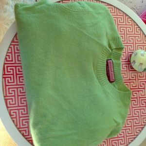 Lime green cashmere sweater