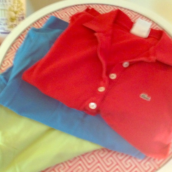 3 Lacoste polos