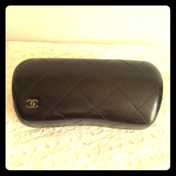 Chanel sunglasses case black