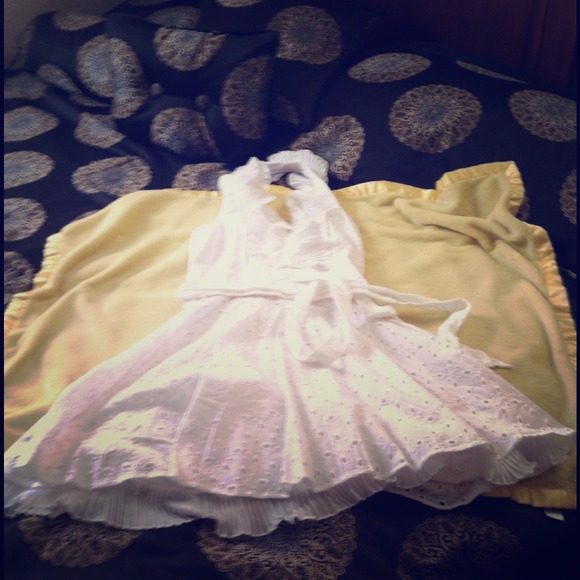 Grass White Dress.