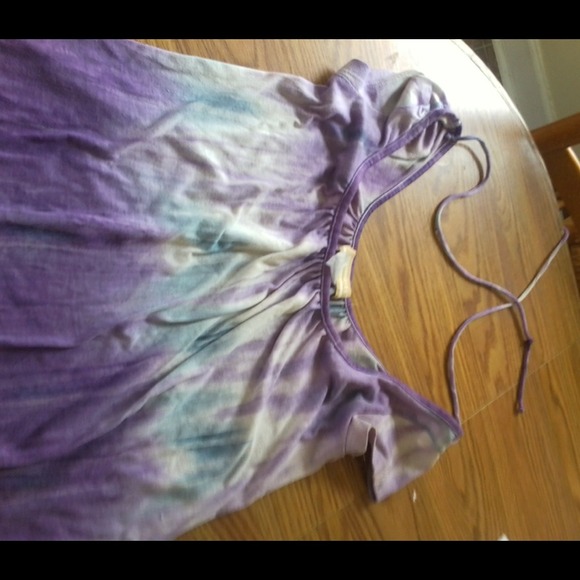 Purple tie dye tunic - Picture 2 of 2