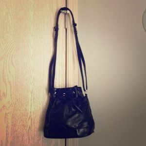 SOLD--Leather shoulder bag