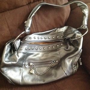 Silver Kathy Von Zeeland purse