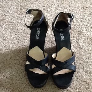 Michael Kors black wedges