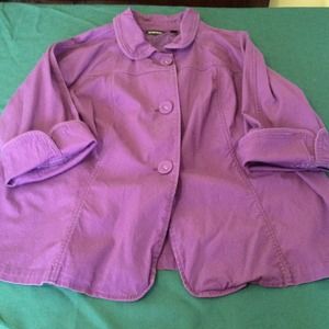 Women's plus sz22/24 purple swing jacket