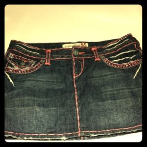 ❤Hold ❤ Laguna Beach Co Denim Pink Crystal Skirt