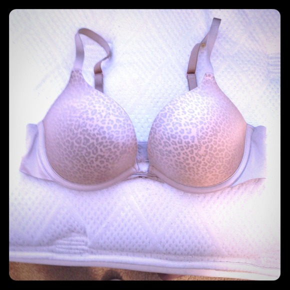 Leopard print push up bra