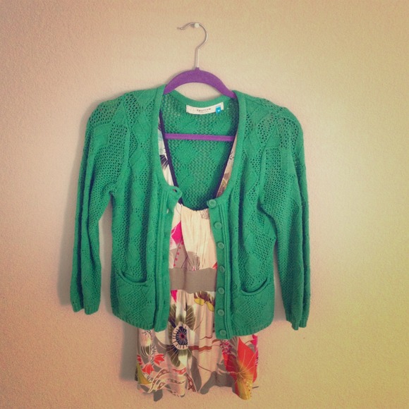 Anthropologie- Sparrow crochet sweater