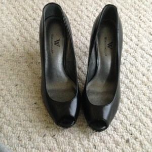 Worthington open toe heels