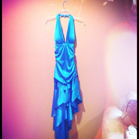 Floor-length halter dress - perfect for prom!