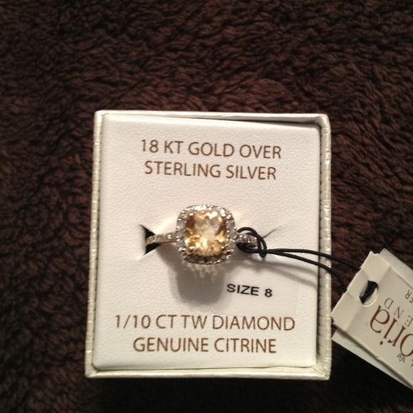 📛Sold📛VictoriaTownsend 18KT gold over silverring