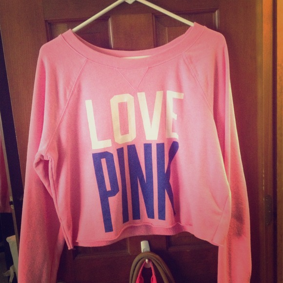 VS Pink crop top sweatshirt reserved