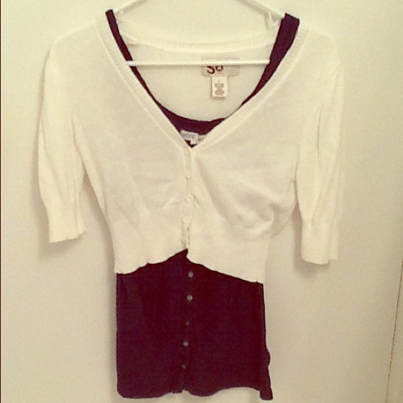 Cute Cropped White Cardigan - Picture 1 of 4