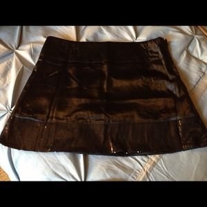 Max & K Black Sequin Mini Skirt...