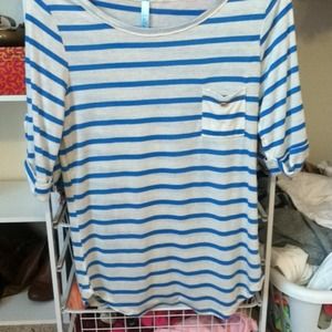 Modcloth blue and white nautical top