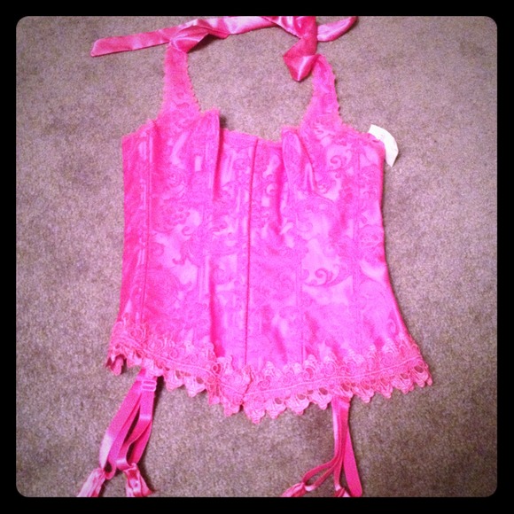 Brand new with tags pink halter corset!