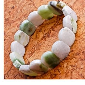 Green jade bracelet.