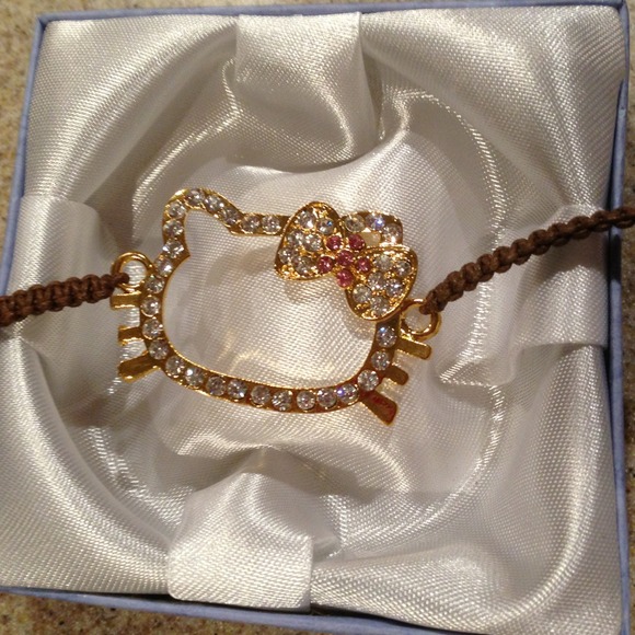 Hello kitty bracelet and pink love bracelet :)