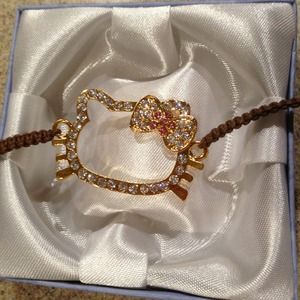 Hello kitty bracelet and pink love bracelet :)